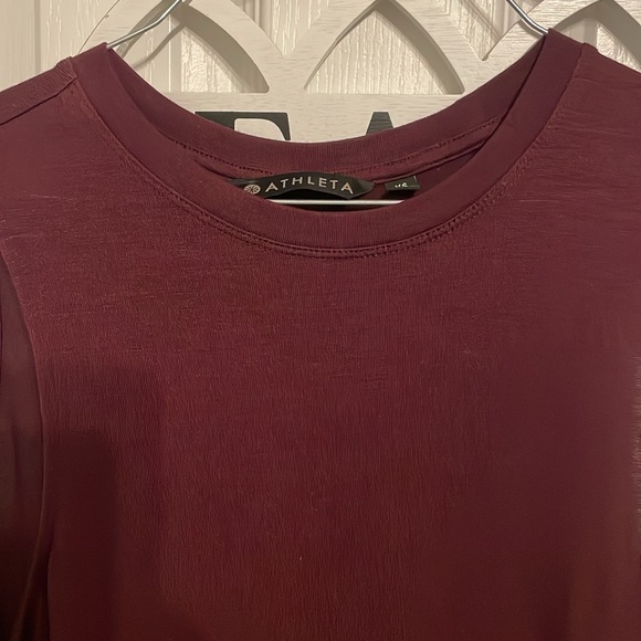 Athleta Asymmetrical Tank Top Womens xSmall Maroon - Picture 4 of 6